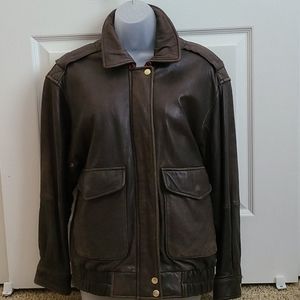 Braefair Genuine Brown Leather Jacket